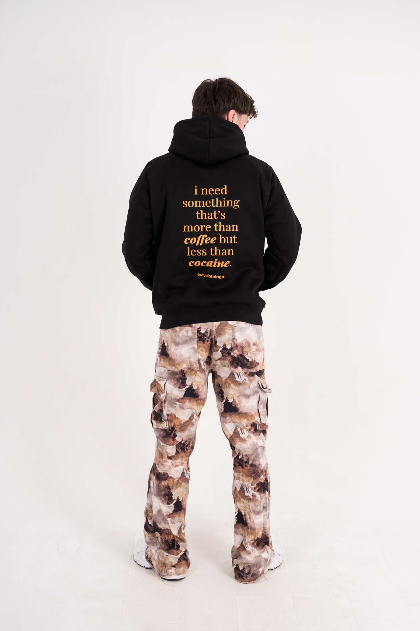 More than coffee less than Cocaine oversized Hoodie (M)