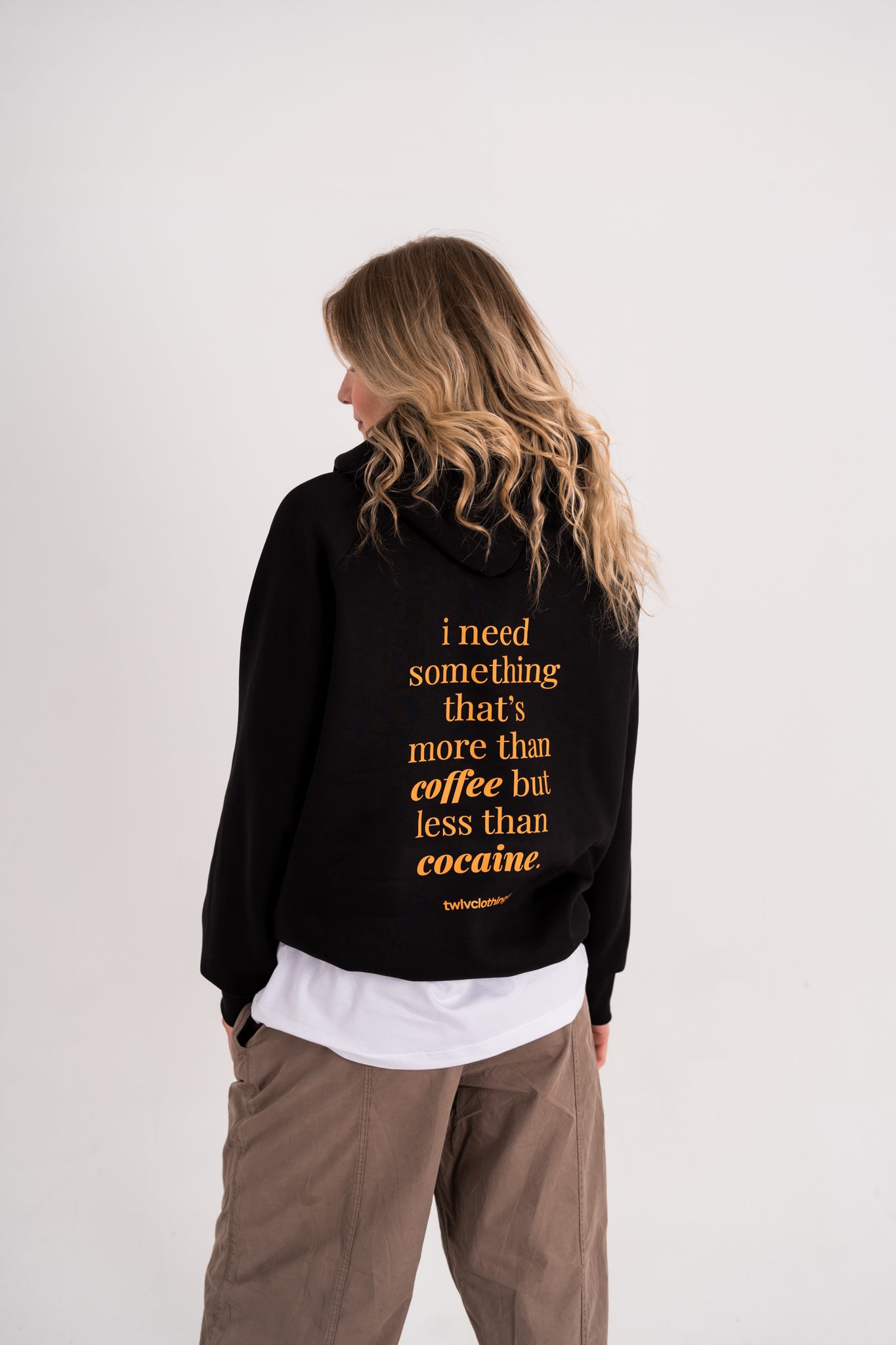 More than coffee less than Cocaine Hoodie (w)