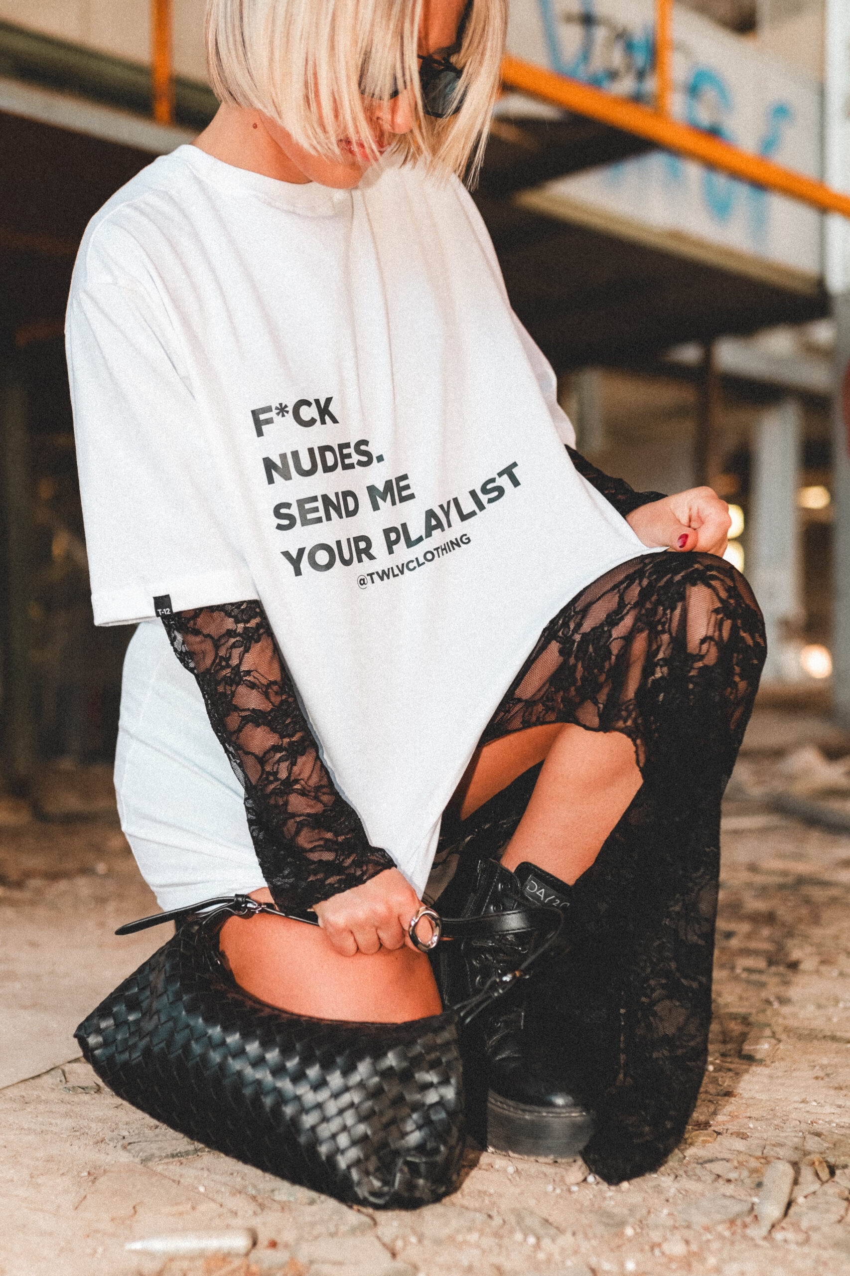 F@^K nudes send me your playlist tee (w)