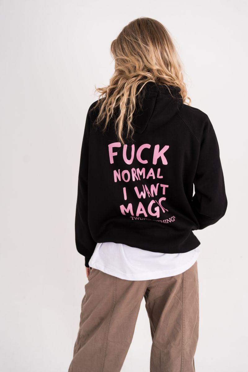 Φωτογραφία από Fuck normal i want magic oversized Hoodie (w)