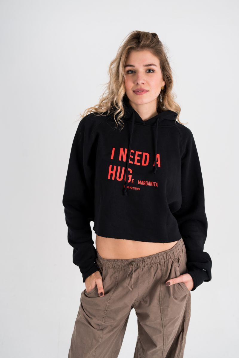 Φωτογραφία από I need a HUGe margarita Crop Top Hoodie (w)