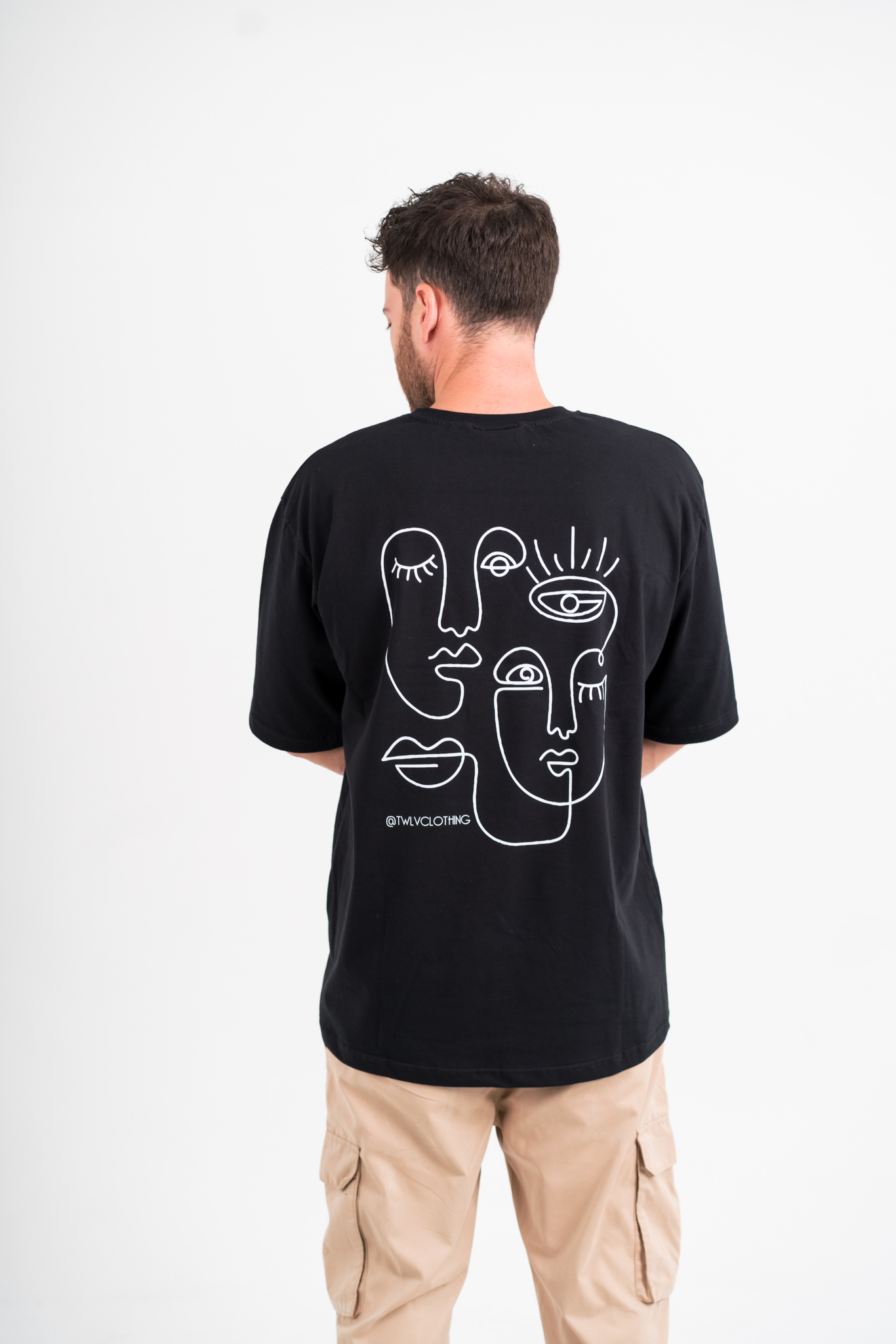 Linear Faces tee