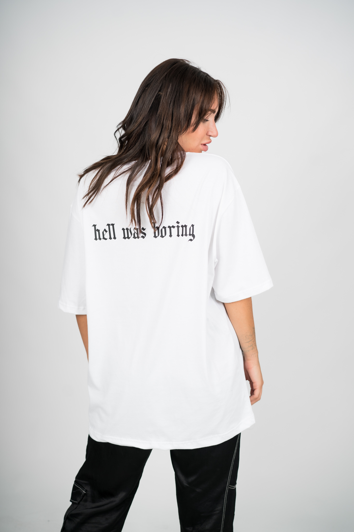 Hell Was Boring Oversized Tee