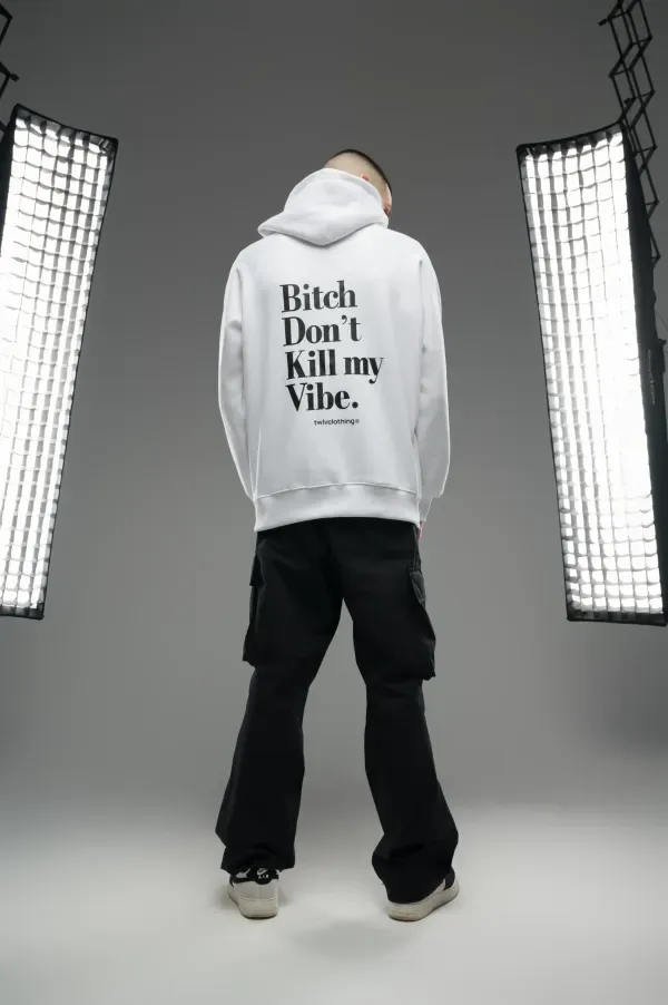 Φωτογραφία από Bitch dont kill my vibe oversized hoodie